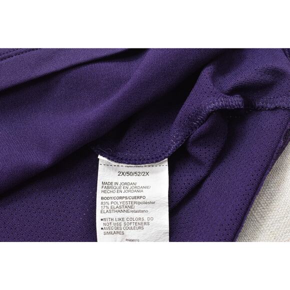 Under Armour Women's Purple Fitted Active T-Shirt Plus Size 2X - Picture 5 of 8